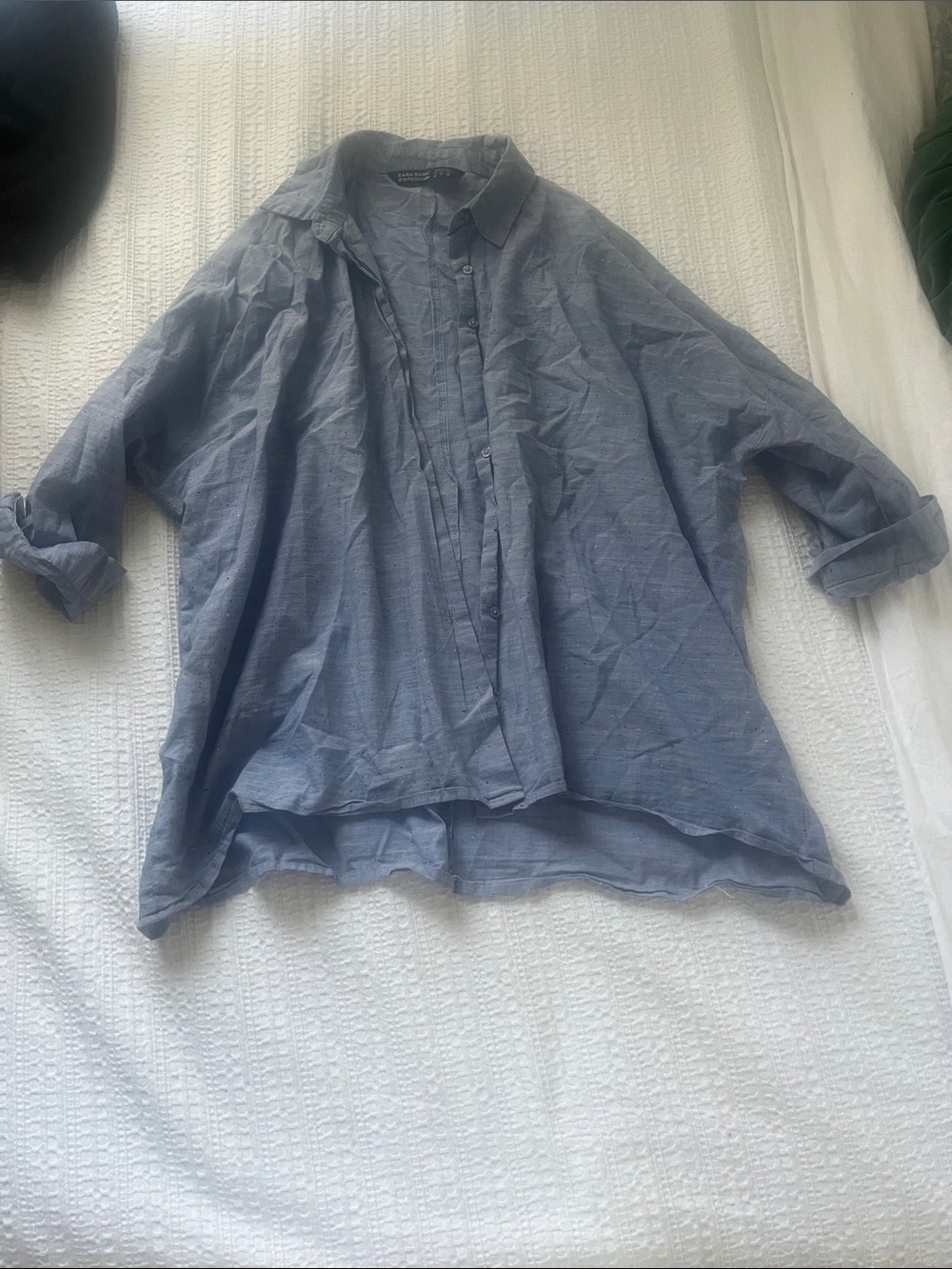 Zara asex light blue Button-Up Shirt